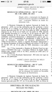 Diário Oficial publicou intervenção da ANS na Conmed São Luís no dia 03 de abril