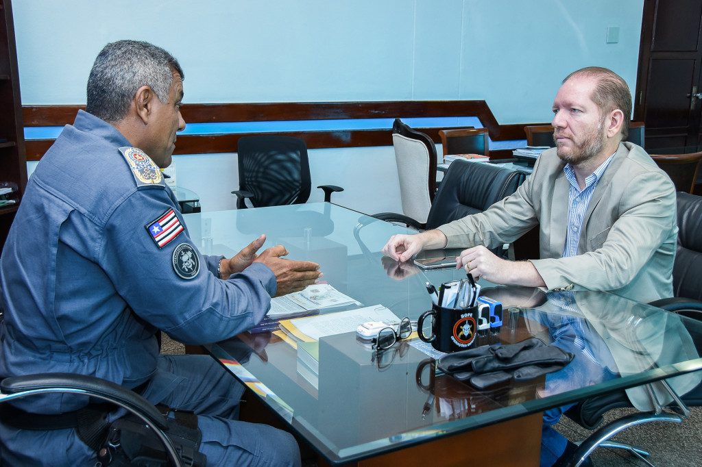 Coronel Pereira e Othelino conversaram sobre combate à criminalidade e reaparelhamento da Polícia Militar